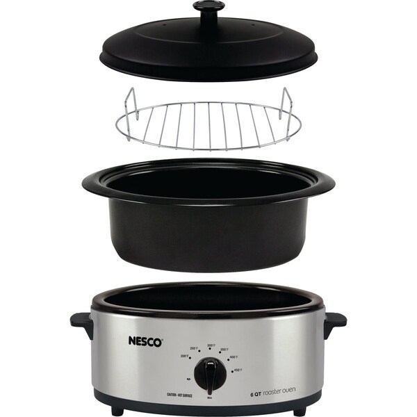 Nesco 6 Qt. Stainless Steel Electric Roaster 4816-25 - main