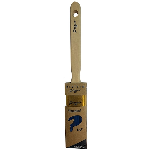 Proform Technologies 1-1/2" Proform G2-C1.5AS Picasso PBT/Nylon Angled Cut Standard Handle Paint Brush G2-PIC4-2.5 - main