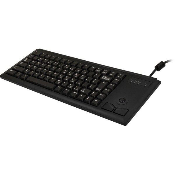 Cherry BLACK, 15 ULTRASLIM USB KEYBOARD WITH OPTICAL TRACKBALL. US SPACE REDUCED 83 POS G84-4420LUBEU-2 - main
