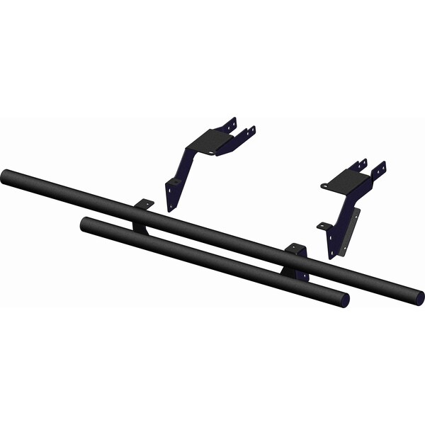 Kfi 101825 Polaris Ranger FullSize Rear DoubleTube Bumper - 13/4 in Steel Tubes, Textured PowderCoat 101825 - main
