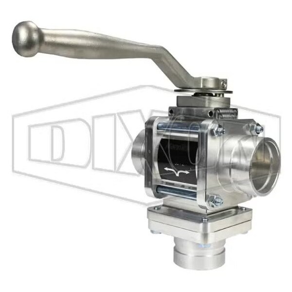 Dixon 2-WayBV200VIC3 2-Way Ball Valve, 2 in Nominal, Grooved End Style, Aluminum/Stainless Steel Body, Ful 2WAYBV200VIC3 - main