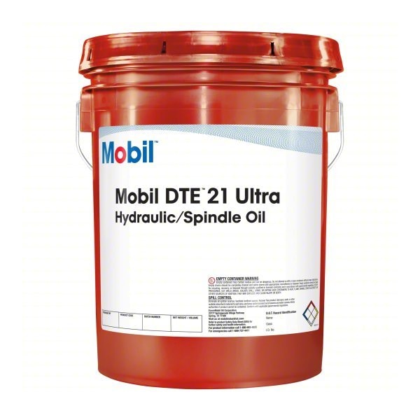Mobil 5 gal Pail, Hydraulic Oil, 10 ISO Viscosity 125340 - main