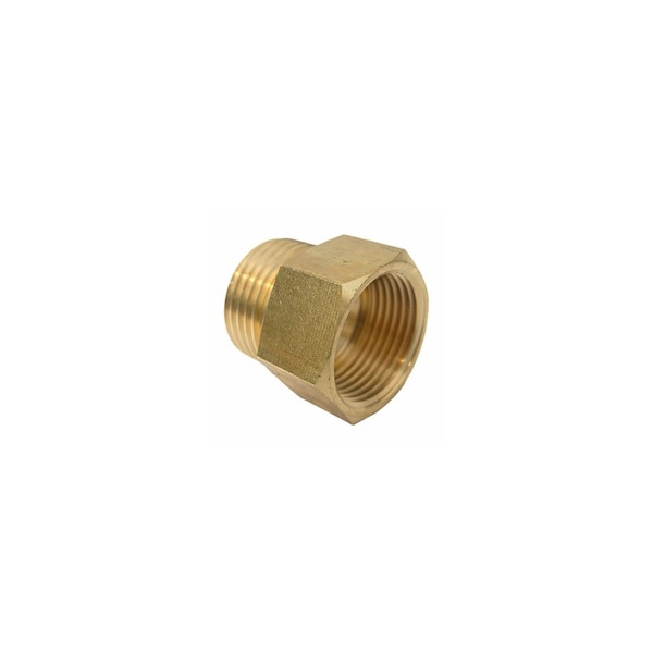 Larsen Supply Co. Garden Hose Brass Adapter, 3/4 MGH x 3/4 In. FPT 15-1713 - main