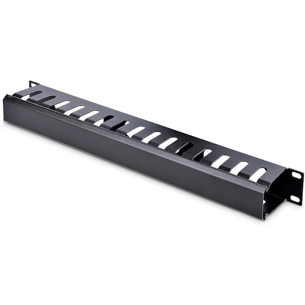 Startech.Com 1U HORIZONTAL FINGER DUCT RACK CABLE MANAGEMENT PANEL WITH COVER - SERVER RACK C CMDUCT1UX - main