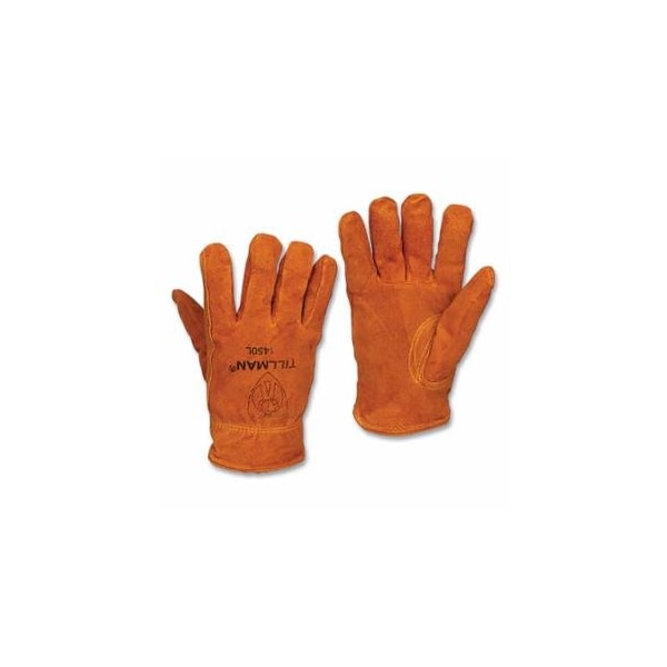 Tillman Winter Gloves with Pile Lining, 1450, Premuim Side Split Cowhide, X-Large, Bourbon Brown, 12PK 724-1450XL - main