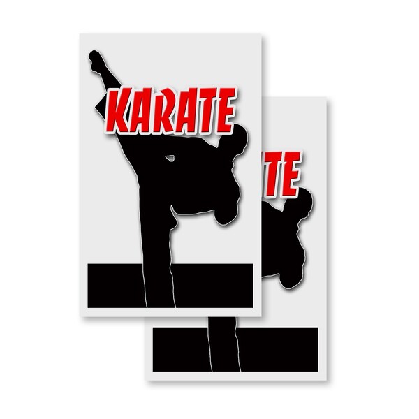 Signmission Karate, Vinyl Decals Only 24 Inch x 36 Inch, Vinyl Decal, 2PK DSB-2436-2PACK-Karate - main