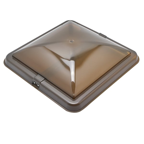 Ventline Vent Cover 14in x 14in for Old Style Round Dome RV Roof Vents - Smoke BV0554-03 - main