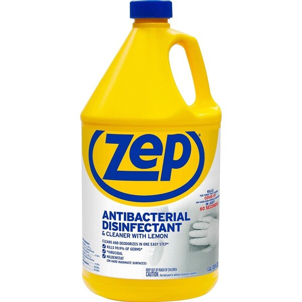 Zep 128 Oz. Lemon Antibacterial Disinfectant All-Purpose Cleaner ZUBAC128 - main