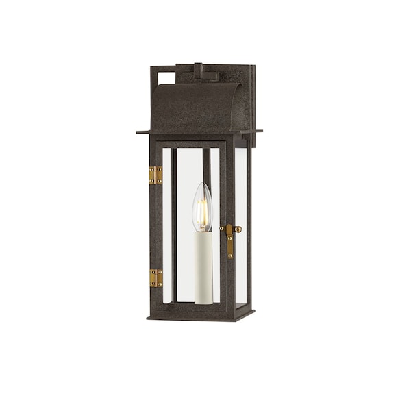 Troy Lighting Bohen 1 Light Exterior 6 In. French Iron/Patina Brass B2215-FRN/PBR - main