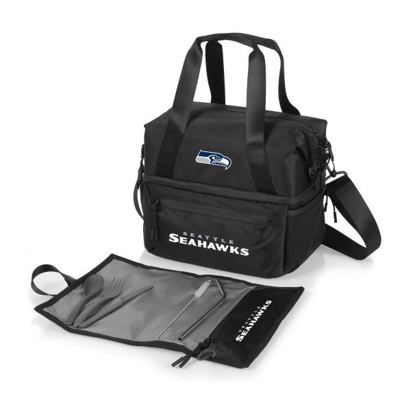 Picnic Time Family Of Brands NFL Seattle Seahawks - Tarana Recycled Lunch Bag Cooler with Utensils 515-01-179-284-2 - main