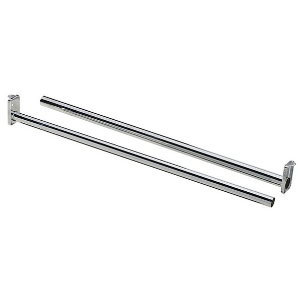 National Hardware DPV209 N338301 Closet Rod, 18 to 30 in L, Steel, Bright N338-301/N189-621 - main