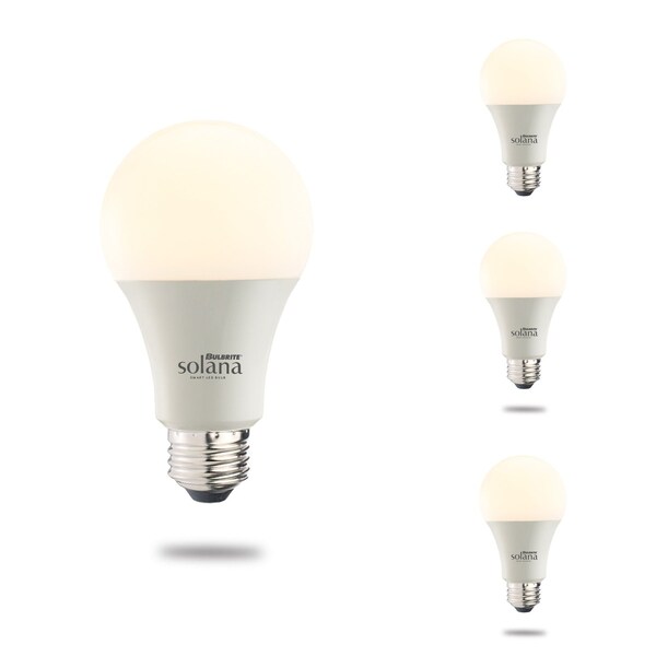 Bulbrite SMART LED WIFI BULB 8W A19 WHITE LIGHT 60W EQUIVALENT 4PK 861700 - main