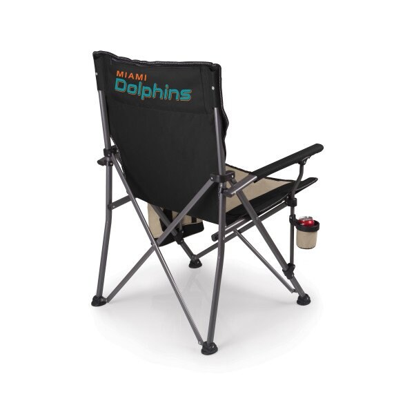 Picnic Time Family Of Brands NFL Miami Dolphins - Big Bear XXL Camping Chair with Cooler 808-00-175-175-2 - main