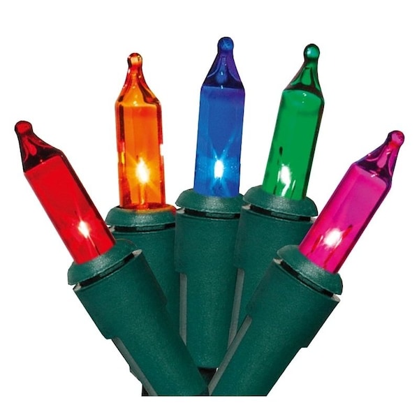 Hometown Holidays Light Set, Christmas, 120 V, 20.4 W, 50-Lamp, Incandescent Lamp, 1000 hr Average Life U10Y026A - main