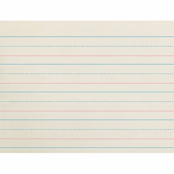 Zaner-Bloser Broken Midline Ruled Paper, White, 500PK PACZP2610 - main