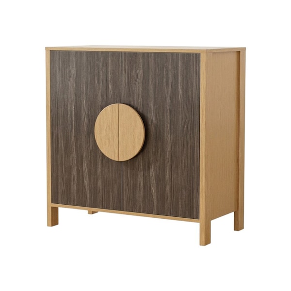 Homeroots 63in Sepia Solid Wood Console Accent Cabinet With Two Doors 712232 - main