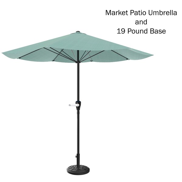 Pure Garden 9-Foot Outdoor Umbrella, Dusty Green 50-LG1041B - main