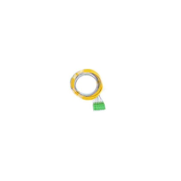 Cable Wholesale 6 Strand Fiber Distribution Pigtail, Singlemode, SC/APC Connectors, Green Boots, 3M(1m 900um 15F2-00206 - main