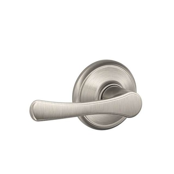 Schlage Residential Avila Lever Interior Active Trim with 12326 Latch and 10269 Strikes Satin Nickel Finish F59VLA619 - main