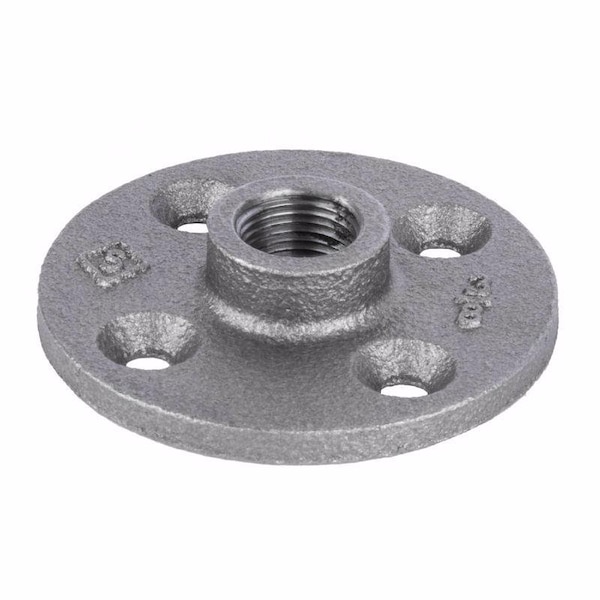 Stz Industries 3/8 in. FIP each Black Malleable Iron 2.75 in. L Floor Flange 310F-38 - main