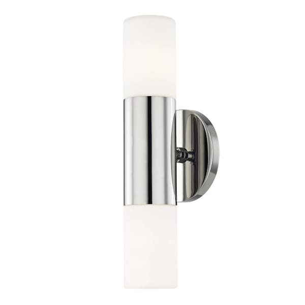 Mitzi Lola 2 Light Wall Sconce 4.75 In. Polished Nickel H196102-PN - main