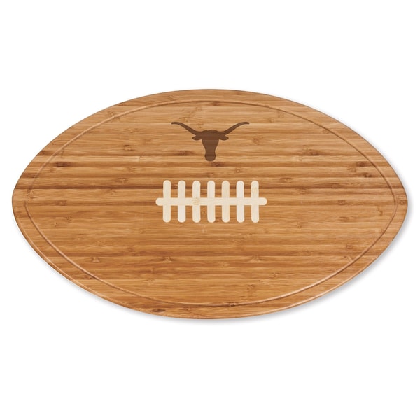 Picnic Time Family Of Brands NCAA Texas Longhorns Kickoff Football Cheese Board - Novelty Charcuterie Board 908-00-505-193-1 - main