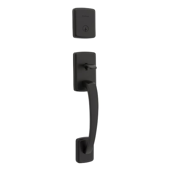 Kwikset Residential Handlesets Single Cylinder Matte Black 818BFHLIP-514S.STRKP - main