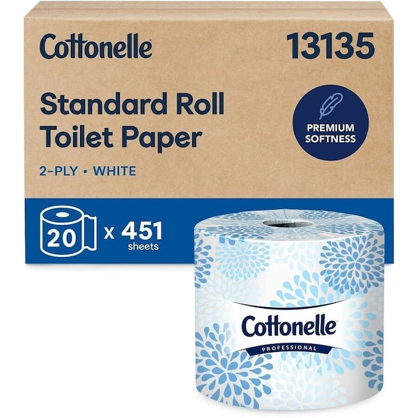 Cottonelle Standard, 451 Sheets, White, 20 PK 13135 - main