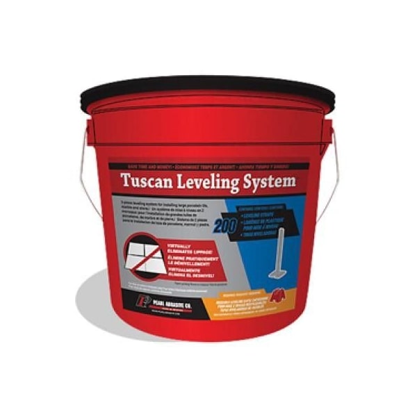 Pearl Tuscan Leveling System Bucket of 200 Straps TLSSTRAP200 - main