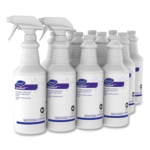Diversey Speedball Heavy-Duty Cleaner, Citrus, Liquid, 1qt. Spray Bottle, PK12 95891164 - main