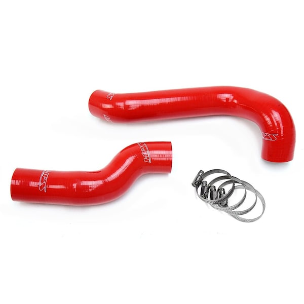 Hps Performance High Temp Reinforced Silicone Radiator Coolant Hose Kit, Red, 57-1698-RED - main