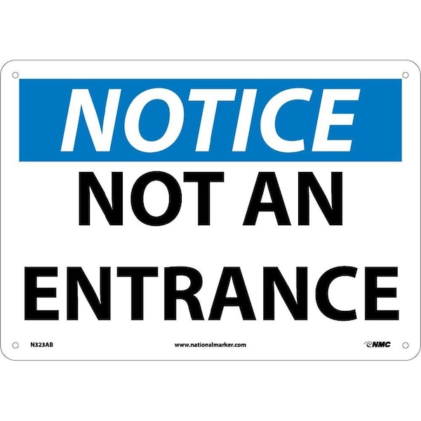 Nmc Notice Not An Entrance Sign, N323AB N323AB - main