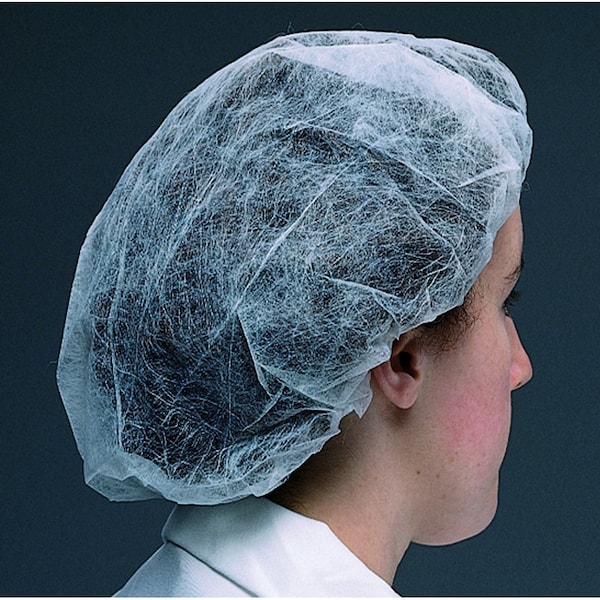 Workhorse Color-Coded Latex Free Bouffant Hair Net Caps, 100PK E5420461 - main