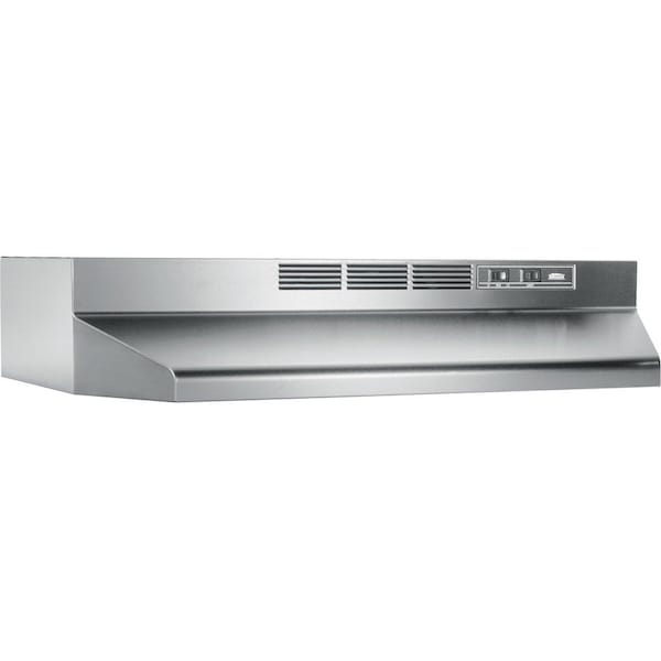 Broan-Nutone Broan 24 Inch Range Hood, Non-ducted, 2-Speed Rocker, Light 412404 - main