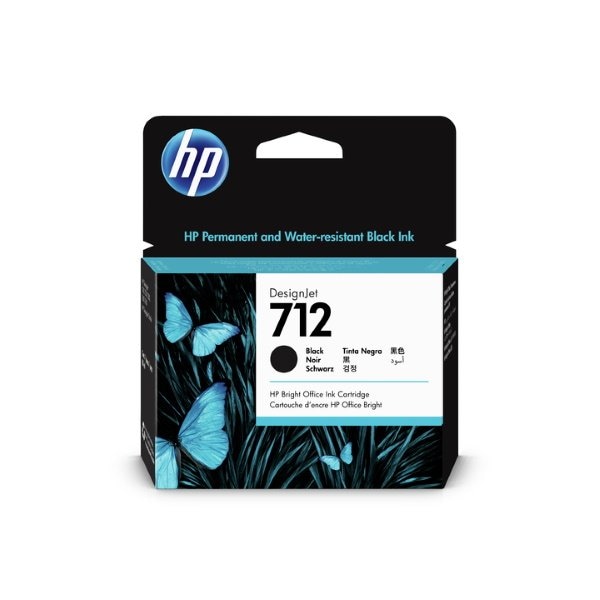 Hp 712 (3ED71A) DesignJet T210, T230, T250, T650 Series Black Ink Cartridge (80 ml) 3ED71A - main