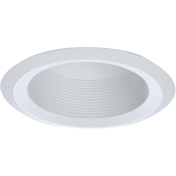 Halo 6'' Wht Cone Baffle with Self-Flange Recessed Light Fixture Trim RE-6125WB - main