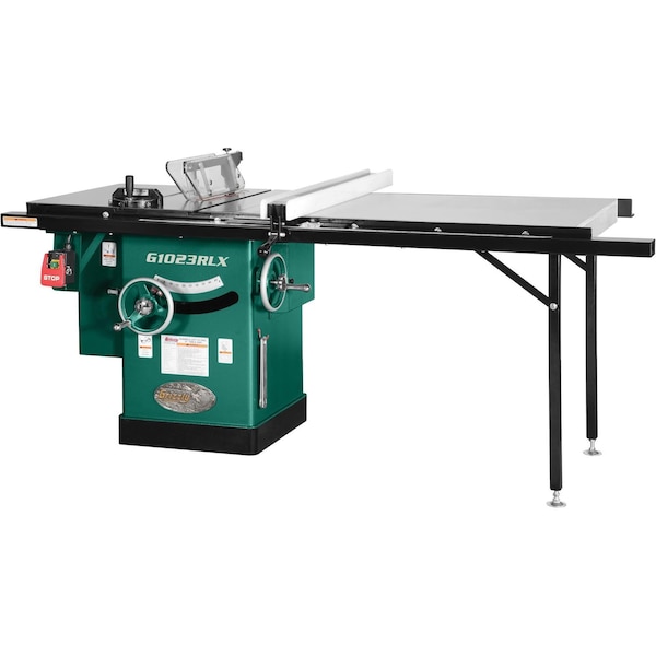 Grizzly 10" 3 HP 240V Cabinet Table Saw with 7' Rails G1023RLX - main