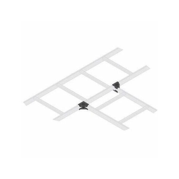 Middle Atlantic 90 Degree Horizontal Cable Ladder Splice Kit - Pack of 2 - Black Zinc - 2 Pack CLH-HTS - main