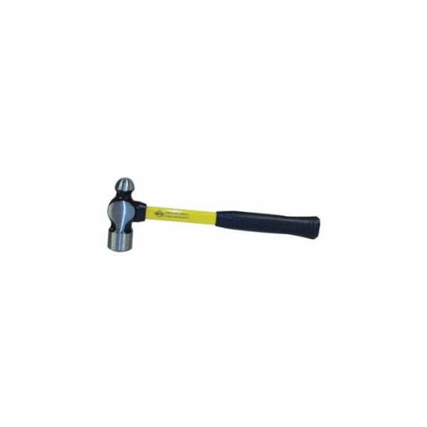 Nupla Classic Ball Pein Hammer, Fiberglass Handle, 14 in, Carbon Steel 24 oz Head 545-21-024 - main