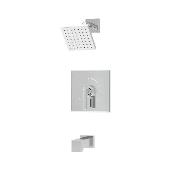 Symmons Duro HydroMersion Single Handle Tub and Shower Faucet Trim Kit with Volume Control S369215TRM - main