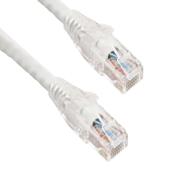 Sanoxy 1ft Cat6 550 MHz UTP Ethernet Network Patch Cable W/ Clear Snagless Boot, White SNX-CBL-LDR-C6117-8001 - main