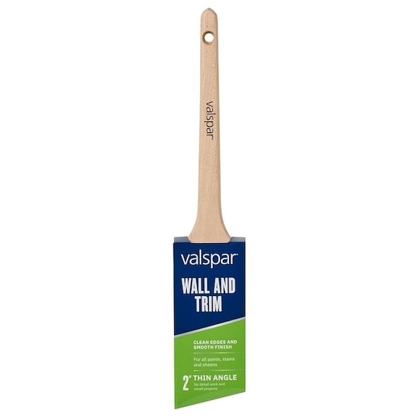 Valspar Wall and Trim Sash Brush, 2 in W, Angle Brush, Polyester Bristle 882545300 - main