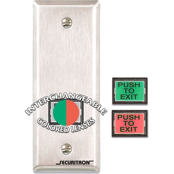 Securitron Push to Exit Button, Wall Mounted PB3EN - main