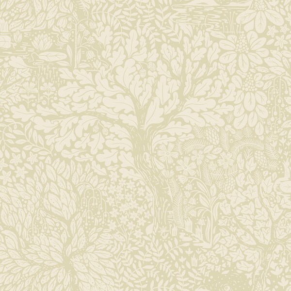 A-Street Prints Olle Neutral Forest Sanctuary Wallpaper 4080-83109 - main