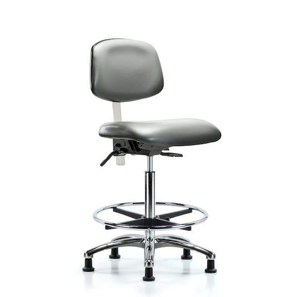 Blue Ridge Ergonomics Vinyl Clean Room Chair BR-NCR-VHBCH-CR-T1-A0-CF-RG-8840 - main