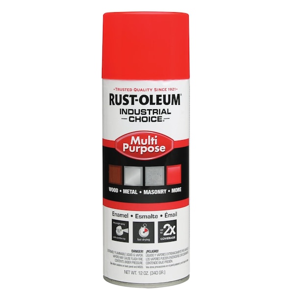 Rust-Oleum Fluorescent Red-Orange, Gloss, Oil, 12 oz 1655830 - main