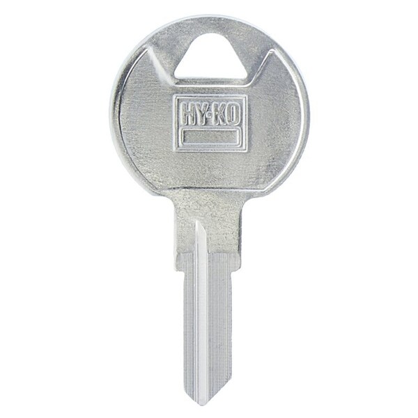 Hy-Ko Key Blank, Brass, Nickel-Plated, For: Trimark TM9 Locks 11010TM9 - main