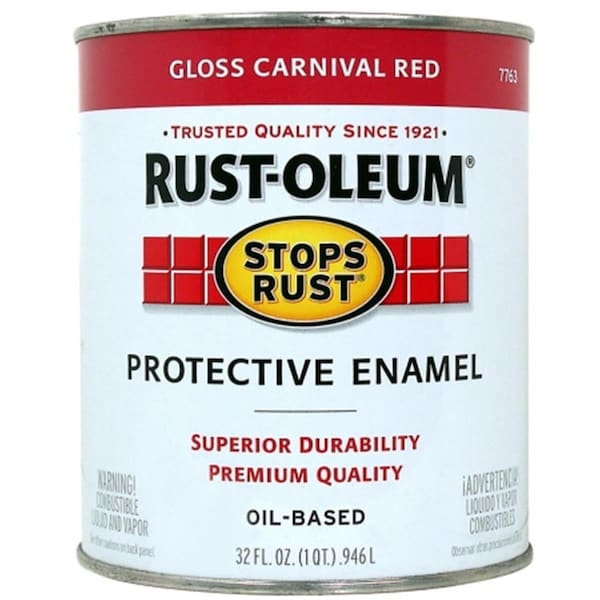 Zinsser Rustoleum 32 Oz Gloss Carnival Red Rust Protective Enamel 7763-502, 4PK 20066776350 - main