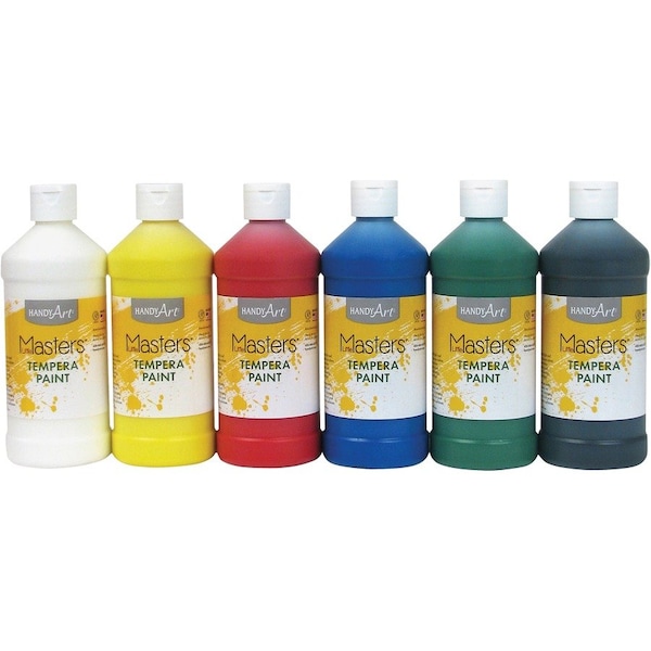 Handy Art Little Masters Tempera Paint, Pint, 6-Color Kit 882-722 - main