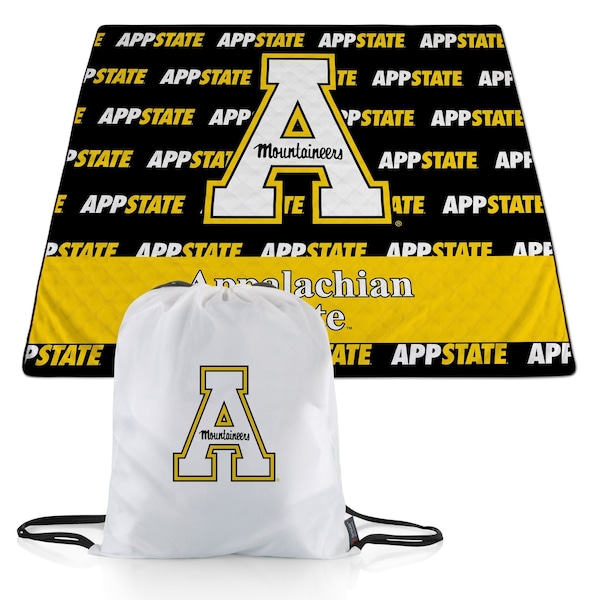 Picnic Time Family Of Brands NCAA App State Mountaineers Impresa Picnic Blanket - Lightweight Beach Blanket - Machine Washable 819-01-999-796-0 - main